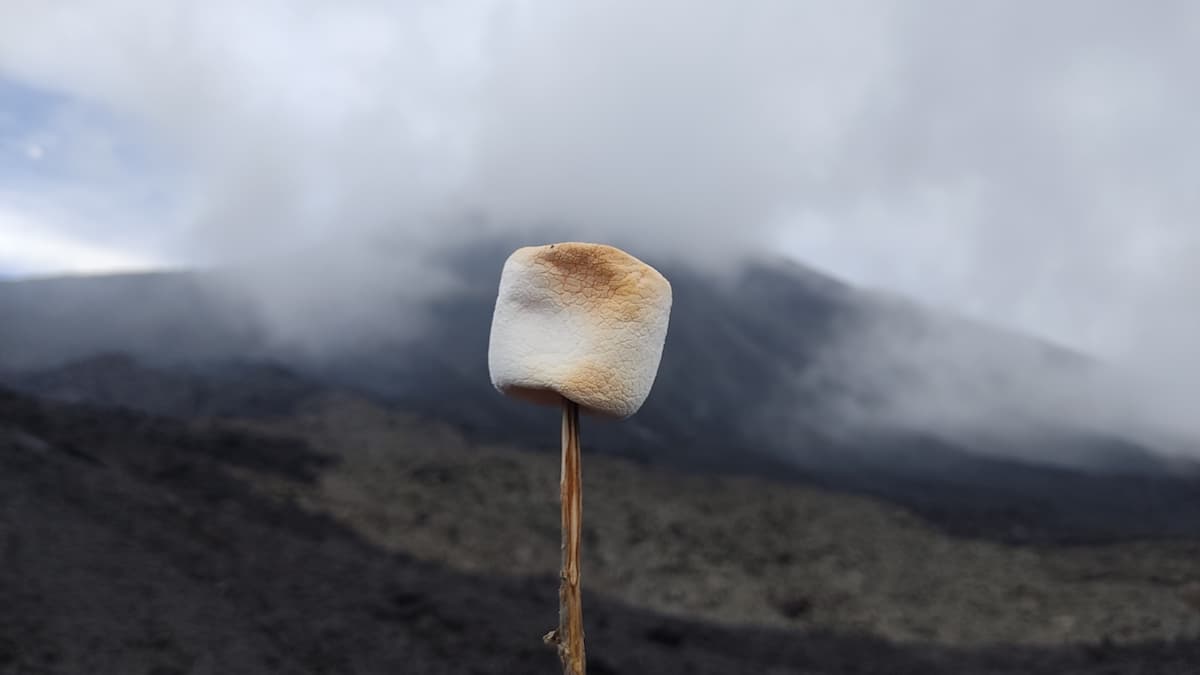 Pieczenie pianek na aktywnym wulkanie Pacaya